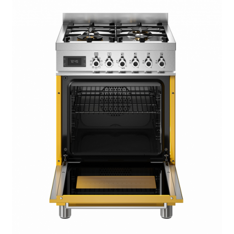 BERTAZZONI PRO6 4L 1E GI T Κουζίνα Ηλεκτρική με Εστίες Αερίου κίτρινο